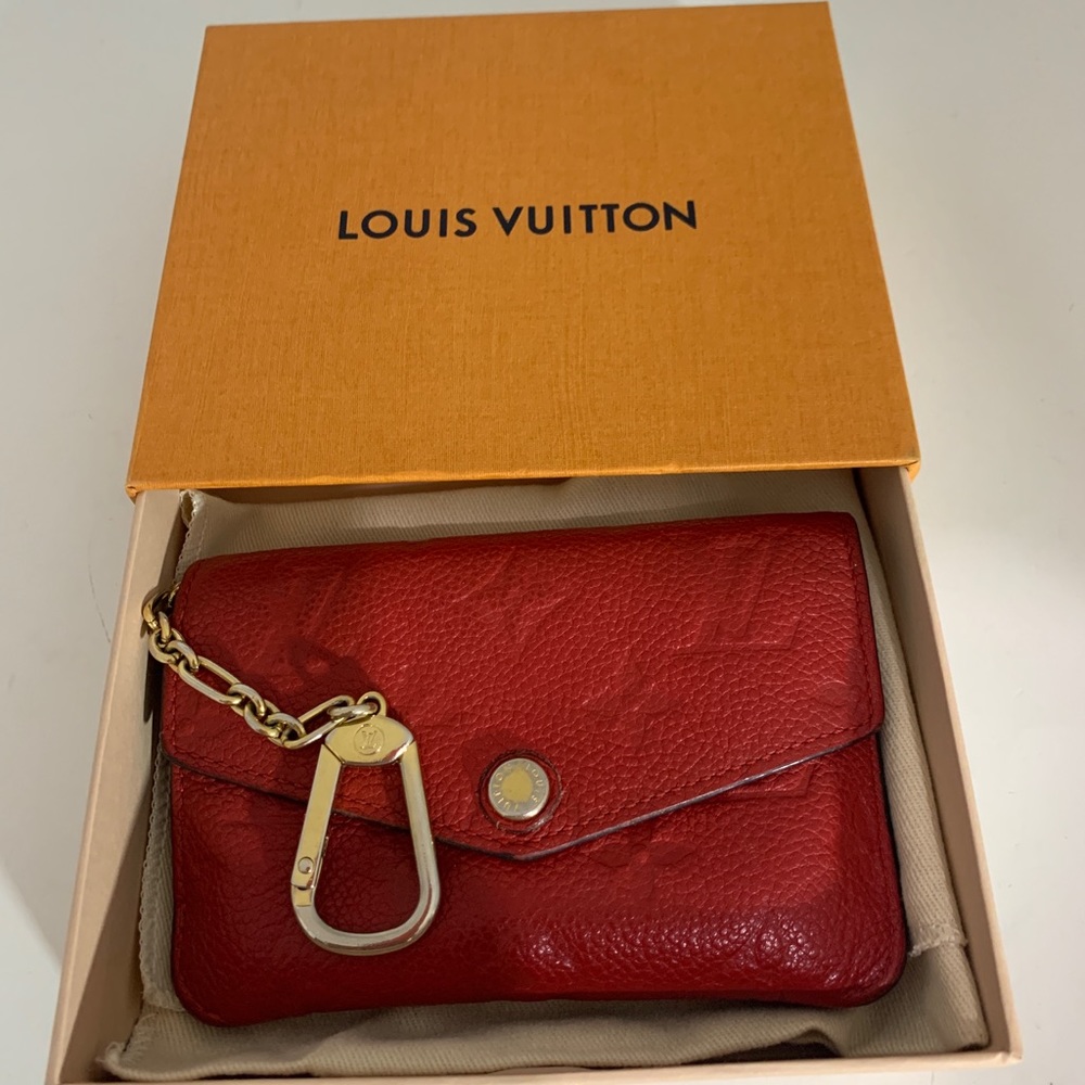 LOUIS VUITTON EMPRIENTE RED KEY WALLET